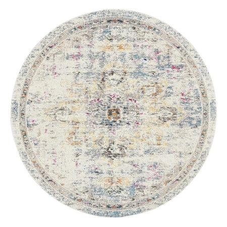 Safavieh 10 x 10 ft. Madison 400 Power Loomed Round Area Rug; Grey & Gold MAD473F-10R